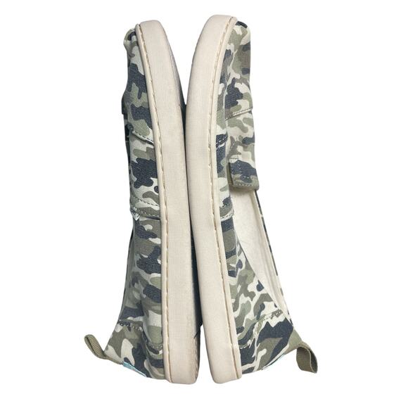 TOMS Alpargata Camouflage‎ Print Canvas Slip on Shoes Size Youth 5 - Picture 6 of 6